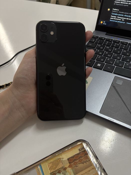 Iphone 11, 80k ,128 г, 74 емкость,коробкасы бар