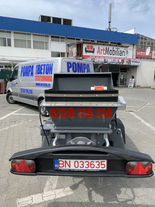 Pompa de beton stationara Putzmeister radier fundatii cofraj