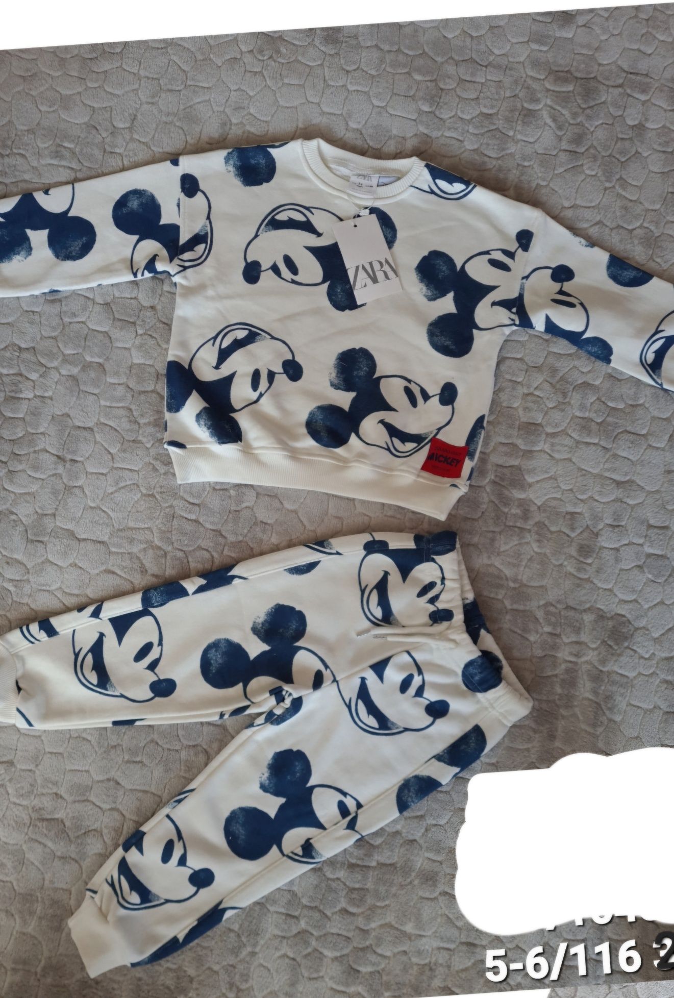Детски екип комплект за момче Зара Zara за 1,2,3,4,5,6години Мики маус