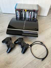PlayStation 3 + 2 DualShock 3 + 20 игри