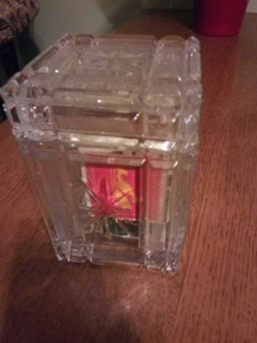 Suport pentru pachete de tigari/ tabachera din cristal,
