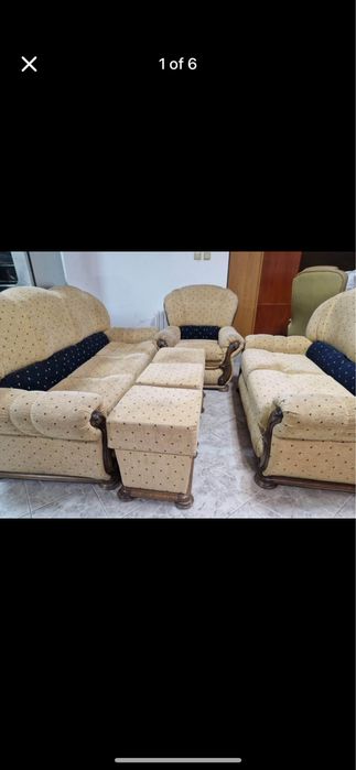 Комплект холова гарнитура с разтегателна част за легло