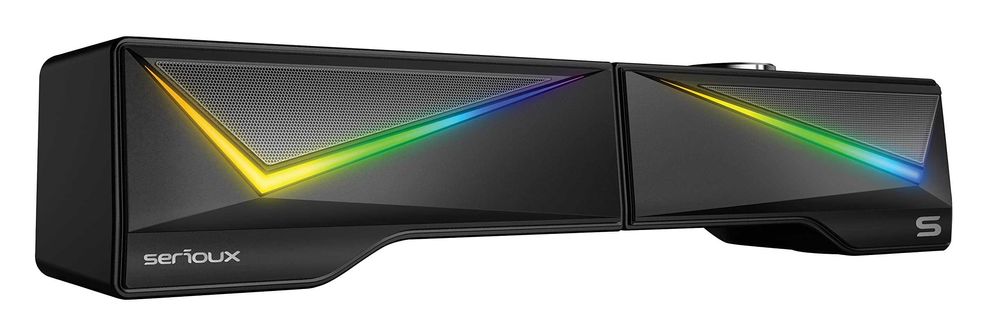 Тонколони Gaming 2.0 Serioux Blys X167, RGB светлина, Bluetooth