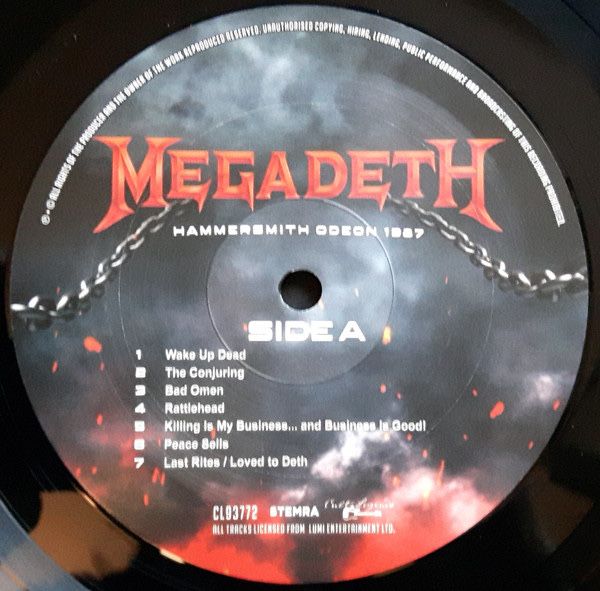 Megadeth – Hammersmith Odeon 1987 Live Radio Broadcast