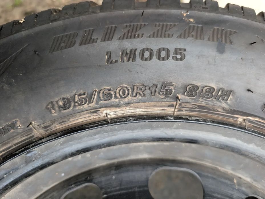 Janta tabla 15'' 4x108 Roata Rezerva FORD Transit Tourneo Courier Renault Peugeot cauciuc 195/60R15 Bridgestone ET76-1100-AB BB / 2150850