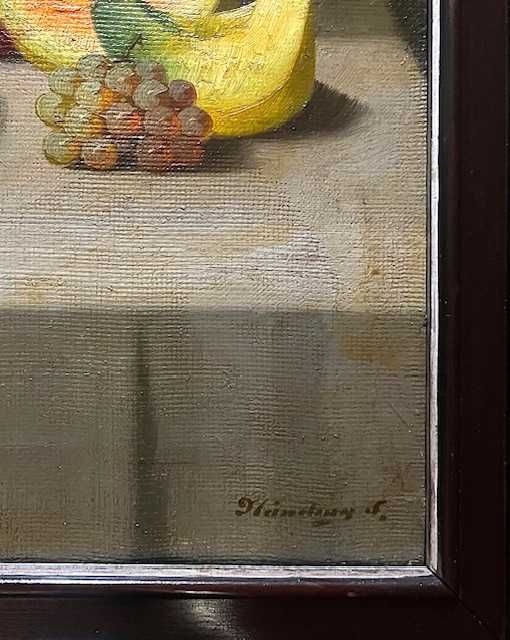 IMPECABIL! Tablou VECHI, mare, 80x60cm+R, ulei/pz NANDORY Sandor COTAT