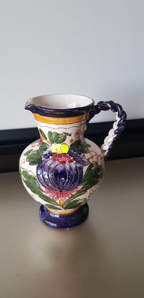 Căni, carafe,  din ceramică glazurata italiană