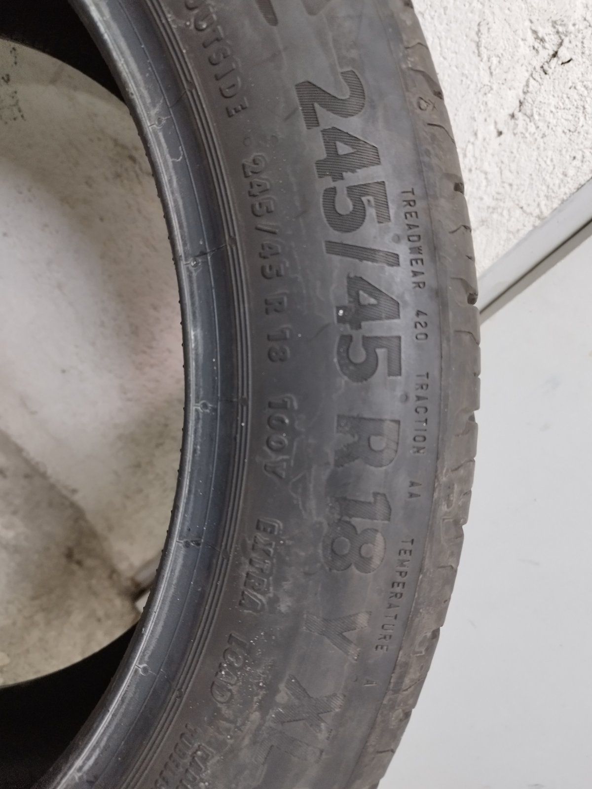Лятна гума 245/ 45 18 Continental 1 бр.
