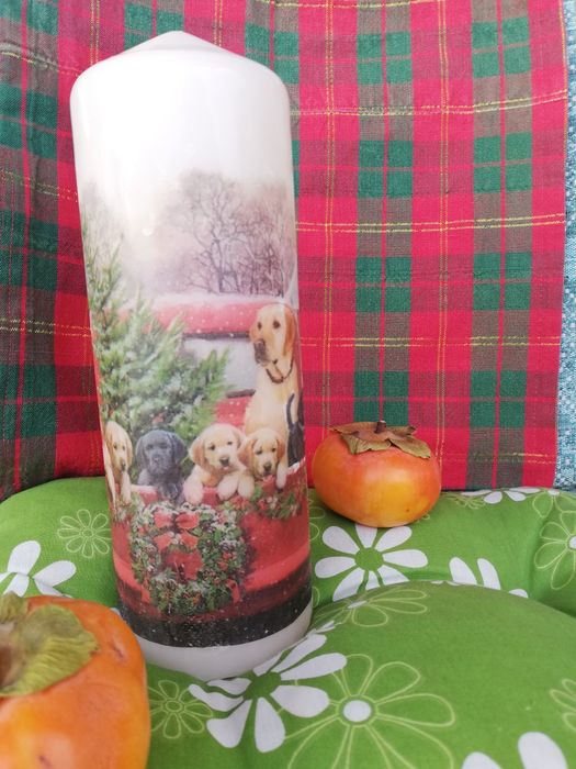 Коледни дизайнерски   свещи