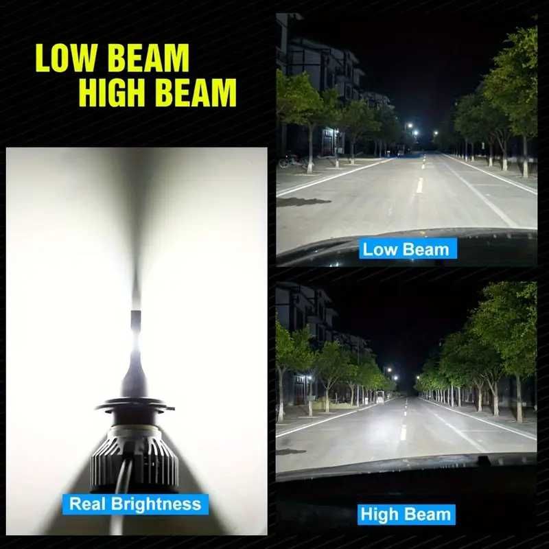 ГАРАНЦИЯ!! Лед крушки H7, H4, LED | Canbus 180W 60000LM / Х4, Х7 ЛЕД /