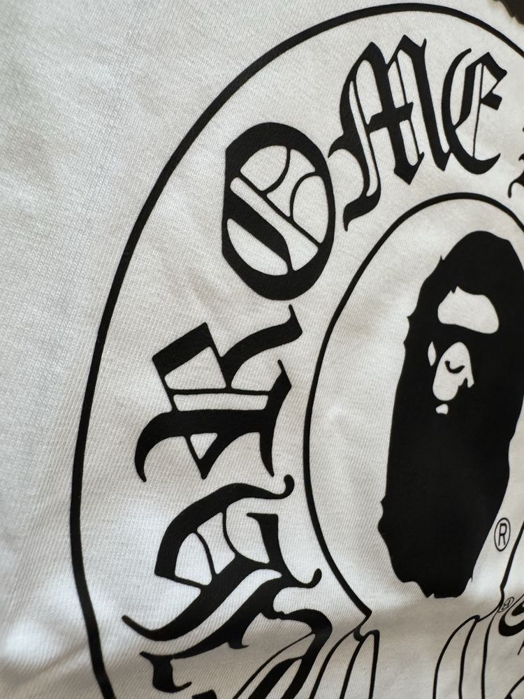 Bape x Chrome Hearts White T-shirt
