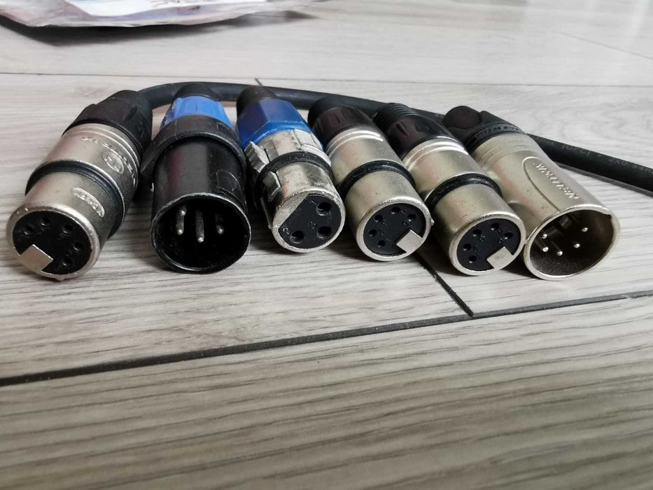 Cabluri XLR cu mufe NEUTRIK diverse marimi DOAR cu 5 pini