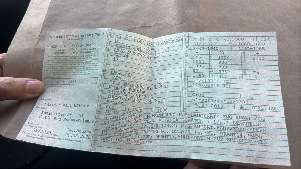 Lada niva 4x4 euro5 echipata pentru deszapezire