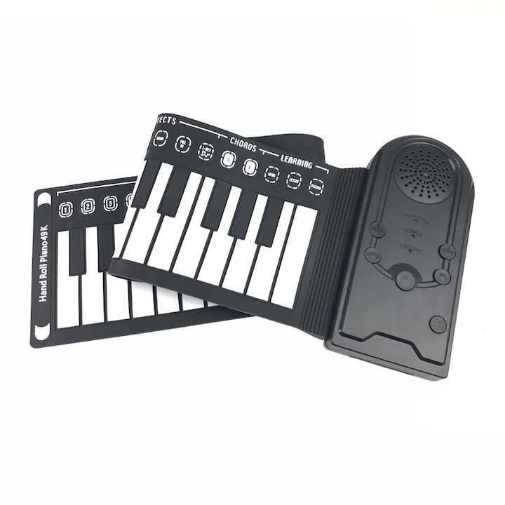 Pian electronic portabil 49 clape,16 tonuri,6 melodii,28x18x9,nou