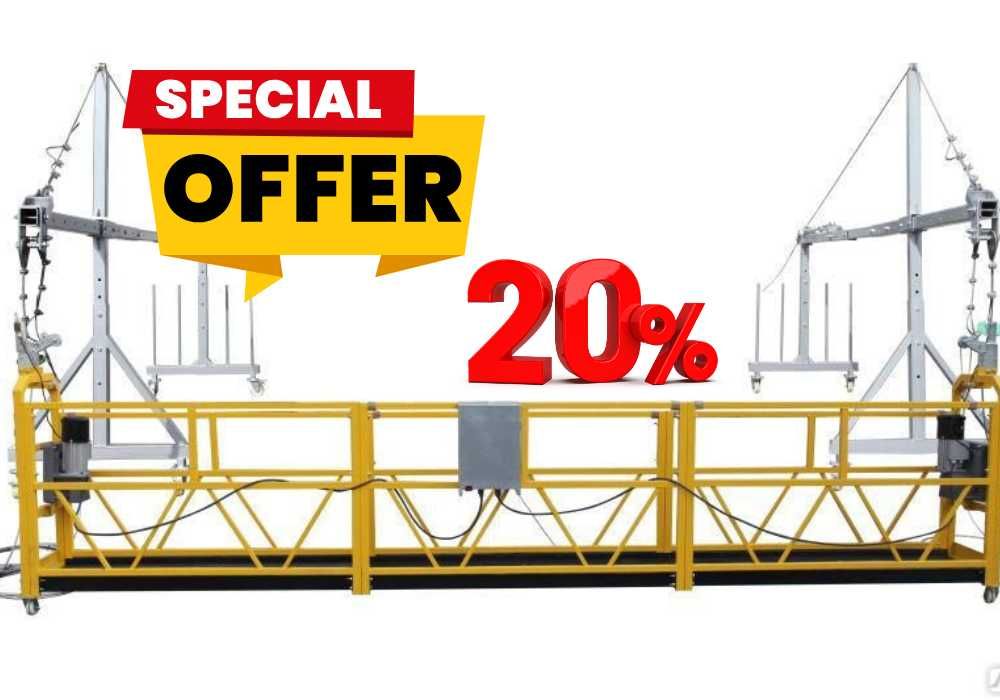 Фасадный подъемник ZLP630, Честный метраж тросов и кабелей