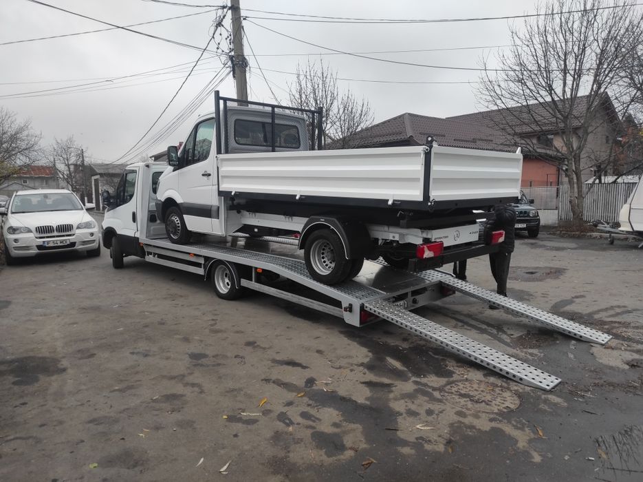 Platou pentru autoplatforme platforma 2 poziții negativ dublă trailer