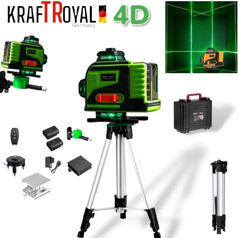 ***ПРОМОЦИЯ*** 4D Лазерен нивелир с 16 линии