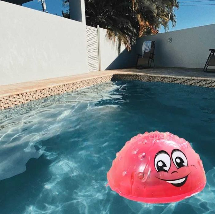 Jucărie baie, pulverizarea apei prin inducție, lumini Led multicolore