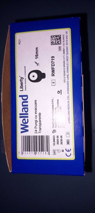 Pungi colostoma  ( Welland )  24buc . Trasparente