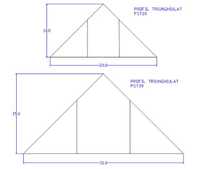 Profil triunghiular in 45 grade pentru cofraje, sipca pentru picurator