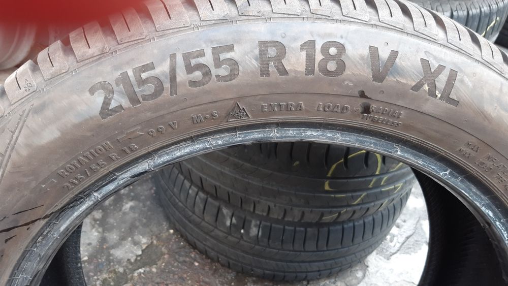 2 anvelope 215/55r18 iarnă marca Continental dot 2022,preț 260 lei/buc