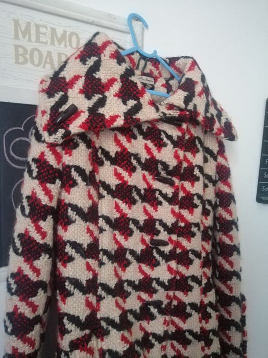 Palton gros din lana model deosebit dama marimea M/L.