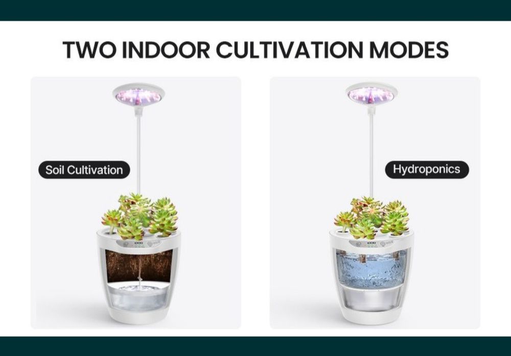 Sistem de cultivare hidroponic în interior , cu LED. (NOU)