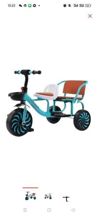 трехколесные велосипед детский двухместный