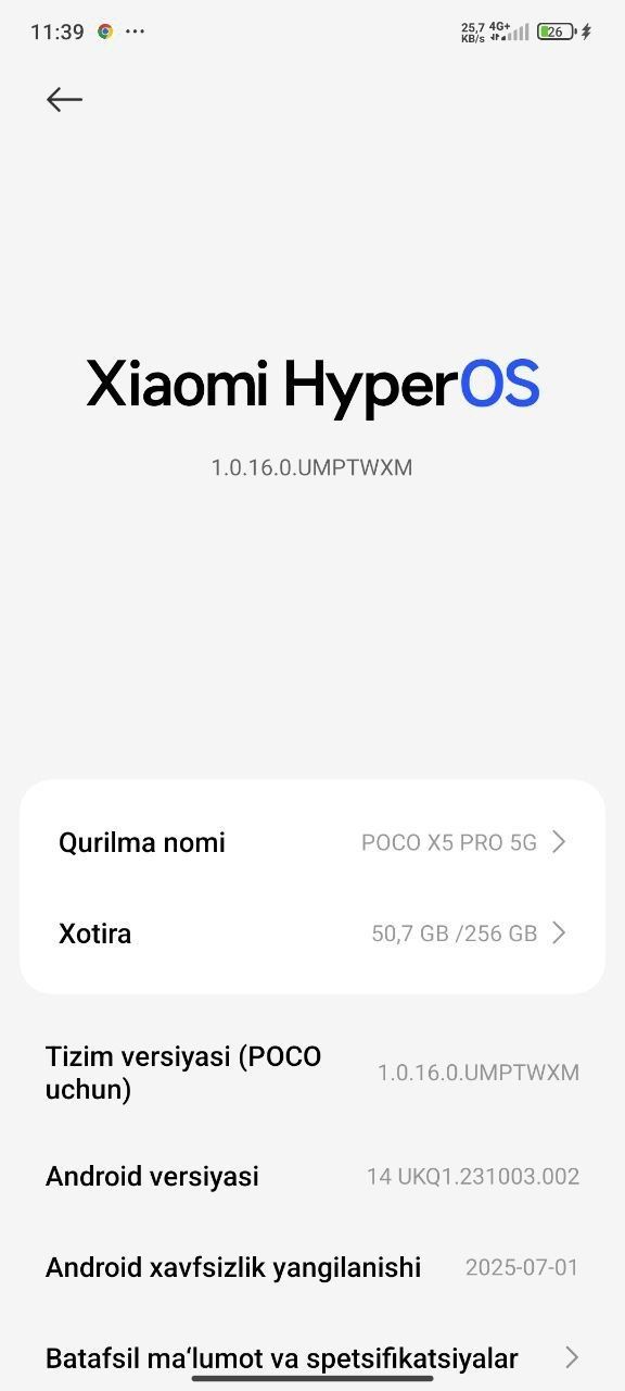 POCO X5 5G satiladi