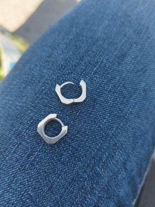 Cercei aur alb; 14 k, 2,44 g