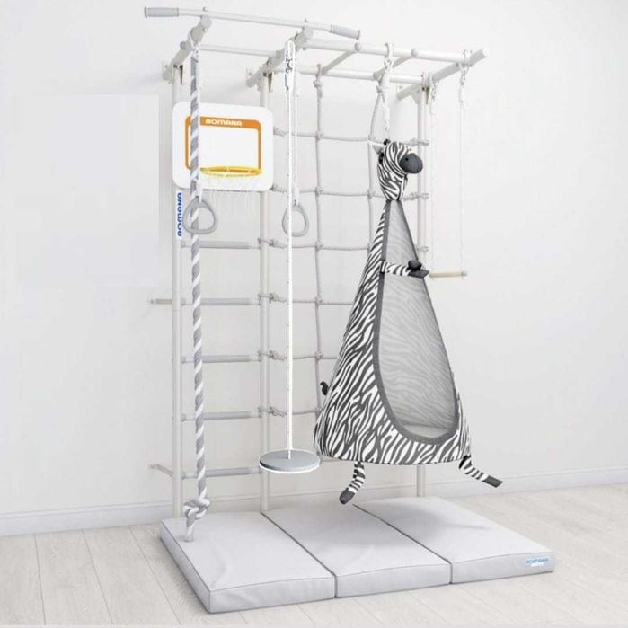 Комплекс Romana S7 + мат 150 см + баскет. щит + качели диск и гамак