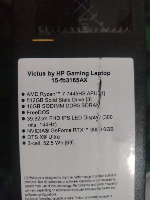 HP Victus 15 noutbuk sotiladi