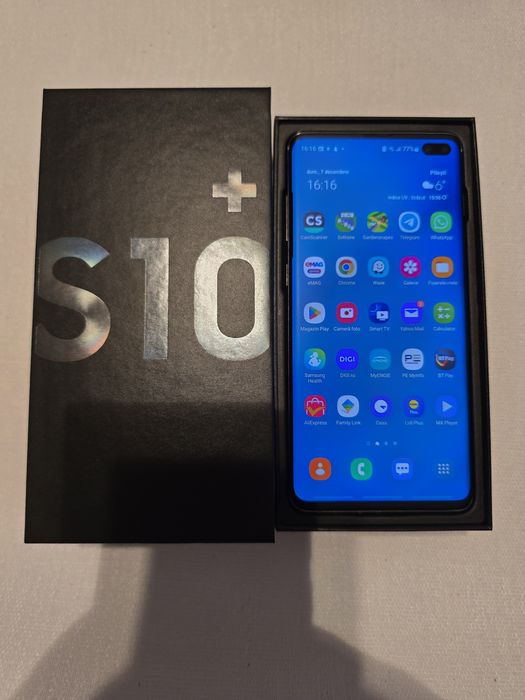 Vând Samsung S10 plus 128GB/8GB RAM Prism Black