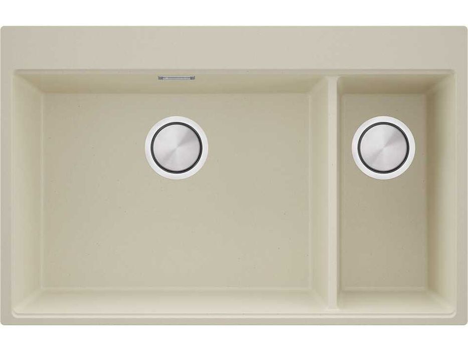 БЕжава кухненска гранитна мивка Осло 80 Duo Top 780x500 мм