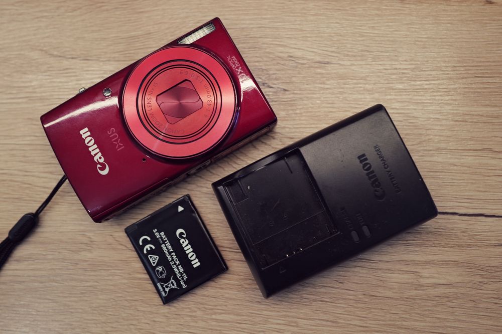 Aparat foto Canon Ixus 180 Rosu WiFi 20Mp ITP wireless Card  data ora