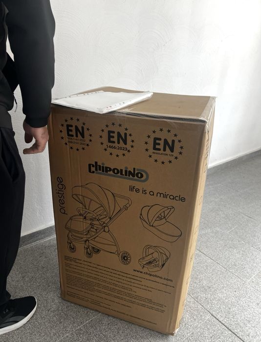 Chipolino Бебешка количка 3в1 Престиж бишкота