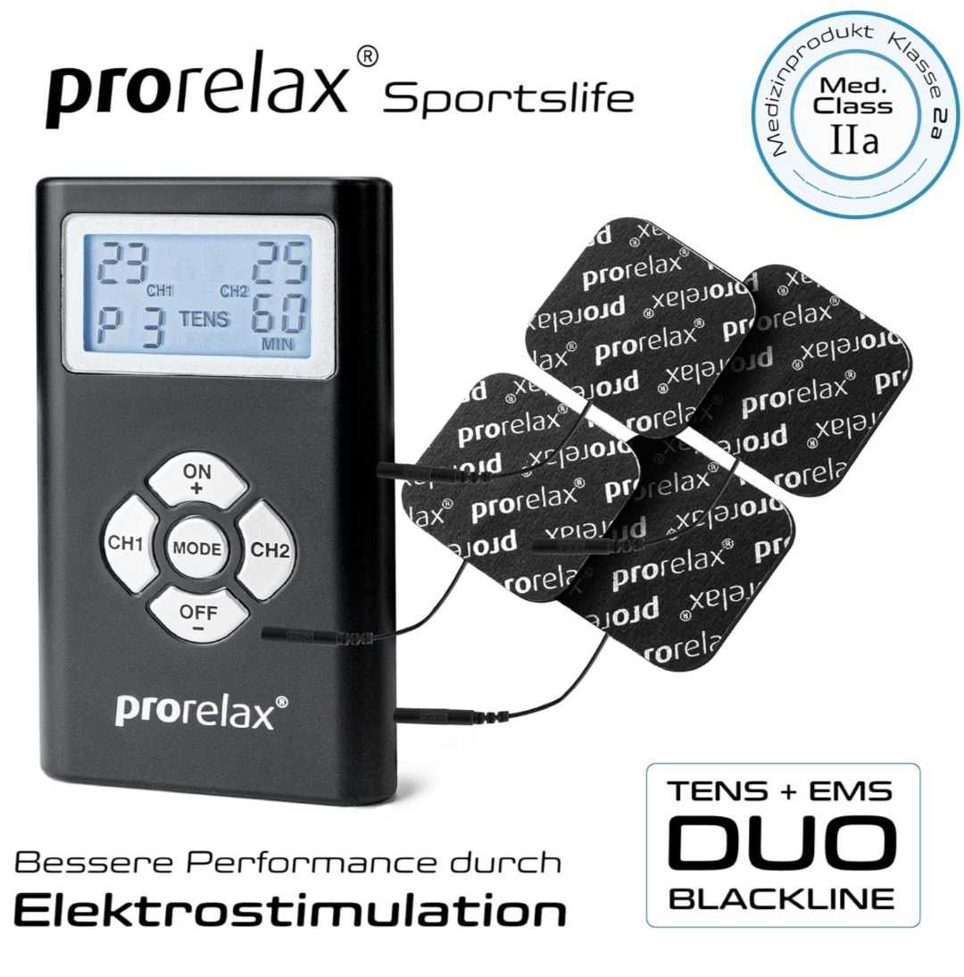 Prorelax TENS/EMS Duo Blackline | Устройство за мускулна стимулация