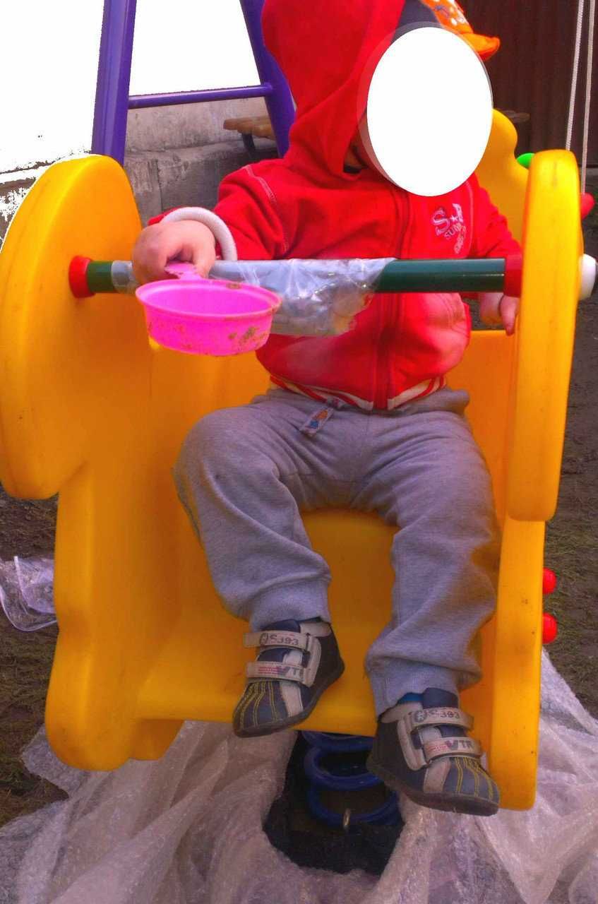Детская качалка на пружине для игровой площадки