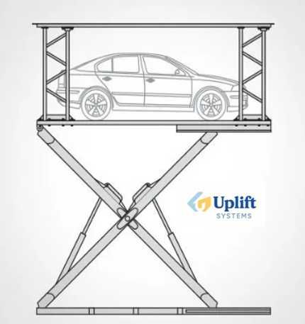 Подъёмник, лифт. Подъемная платформа для парковки