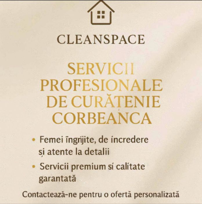Oferim servicii de curatie profesionala in Corbeanca