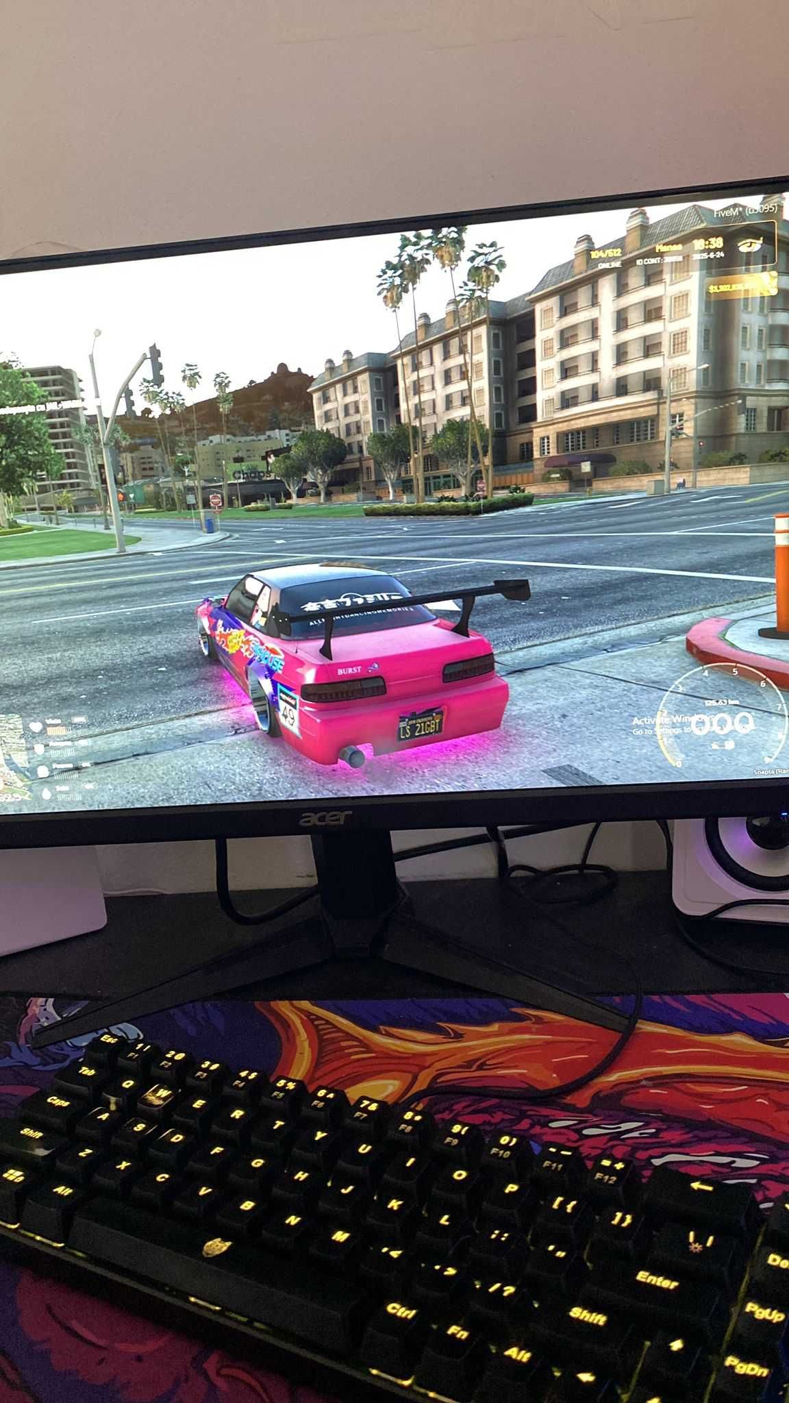 PC gaming+monitor