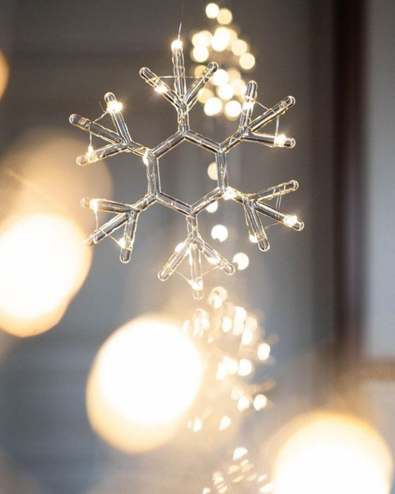 Гирлянда Снежинка Нить