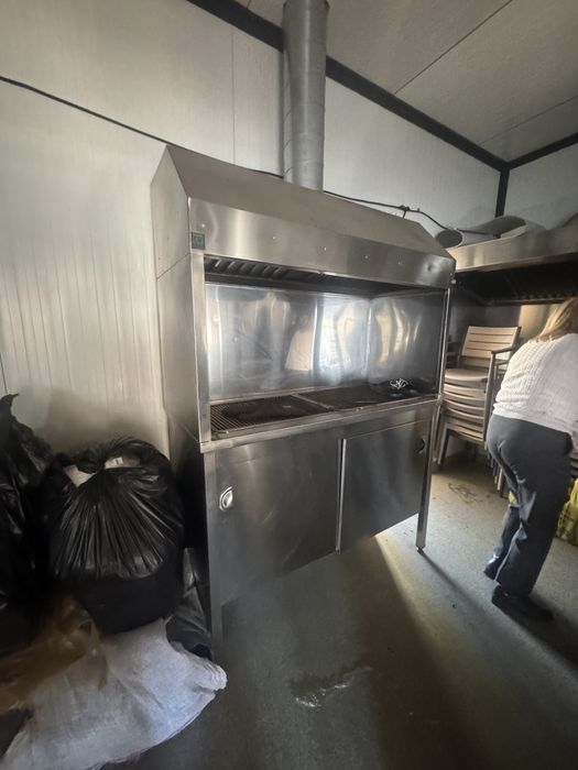 Aragaz Profesional 6 ochiuri si Gratar din Inox