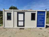 Container birou sau locuit, izolat 6m x 2.5m, aer condiționat, video