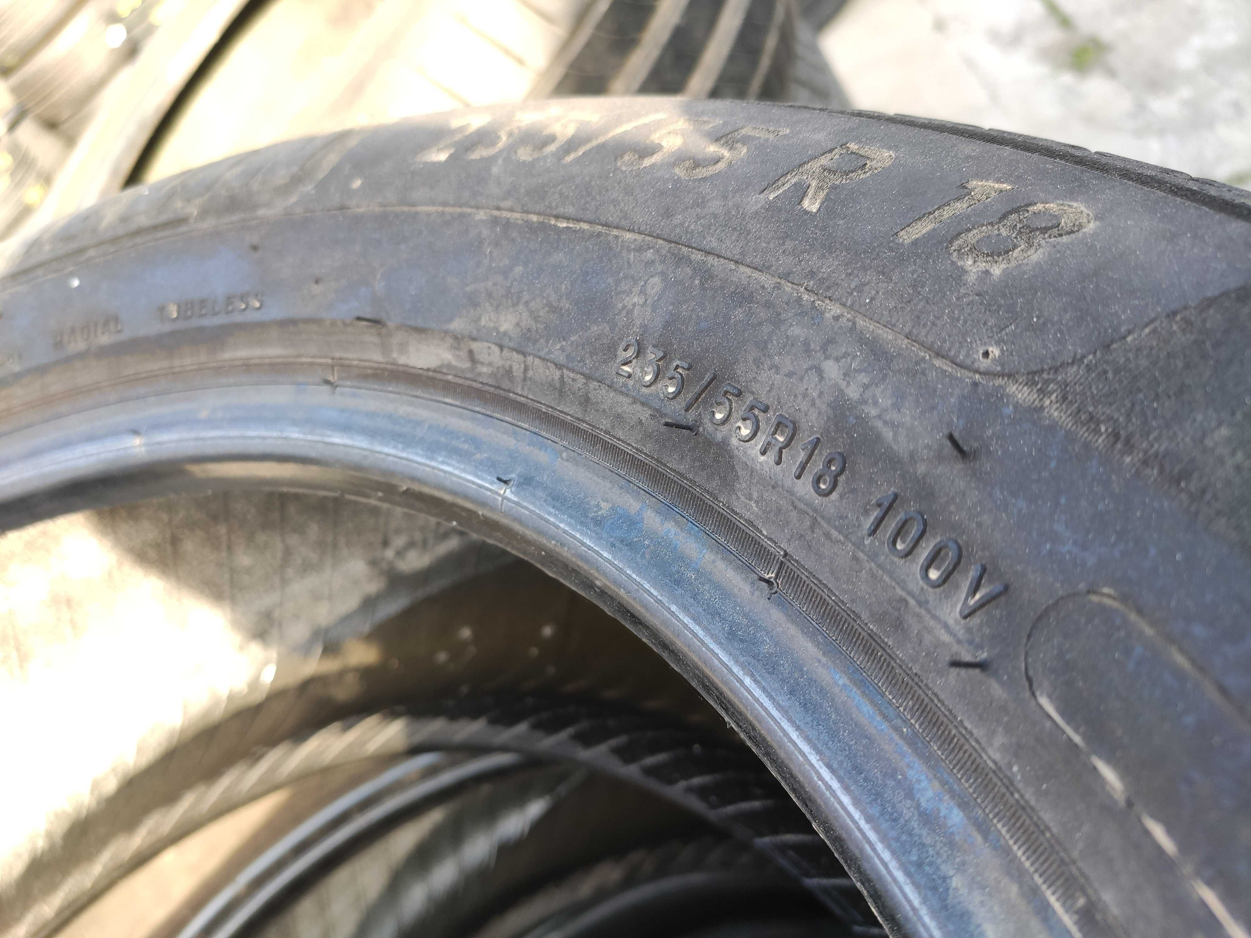 4бр Летни гуми 235 55 18 - Michelin - DOT 2022