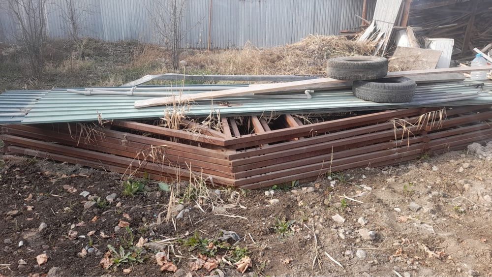 Фермы для навеса + профнастил, комплект