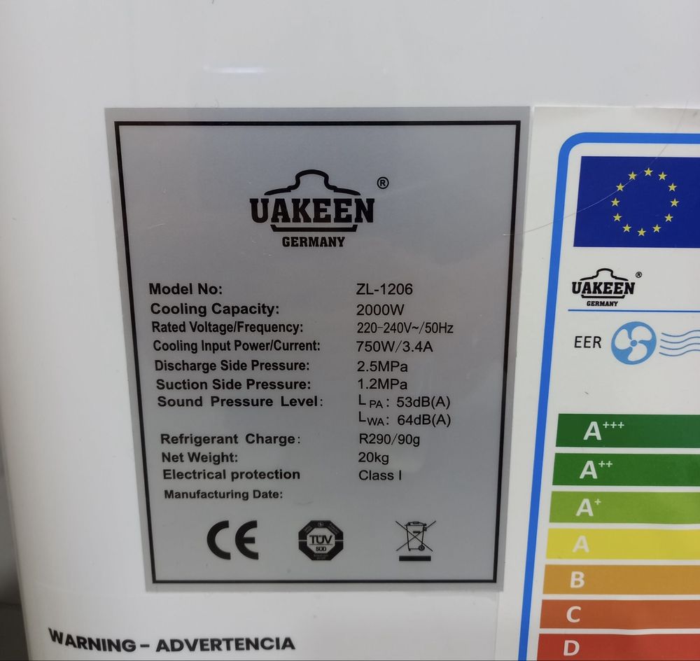 Uakeen Germany ZL‑1206 (mini konditsioner)