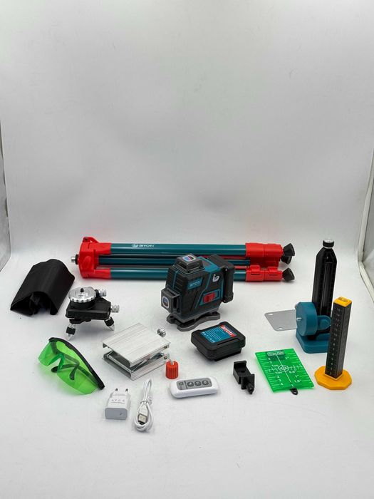 Лазерный уровень BIYOTI BYT-4H (4D, 16 линий) — Бесплатная доставка