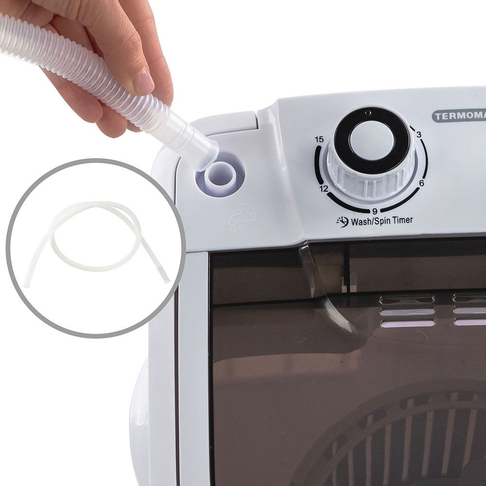 Нова мини/малка къмпинг пералня 3 кг Termomax MWM3300W горно зареждане