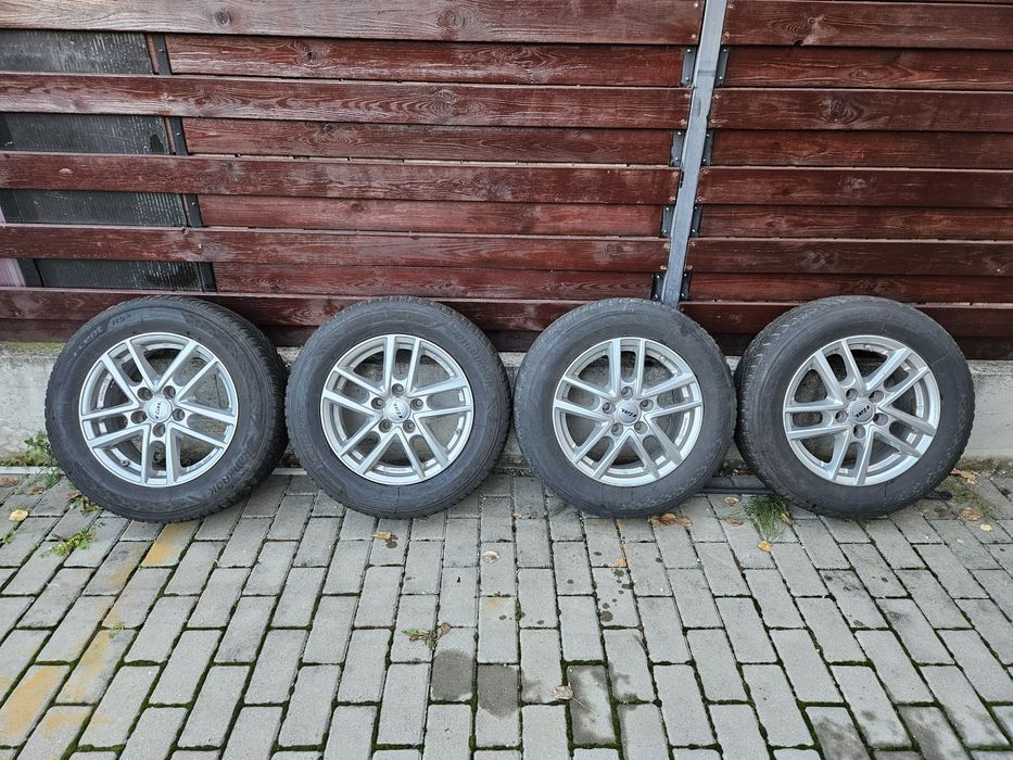 Jante aliaj Rial R15 5x114,3 ET46 cu anvelope iarnă Hankook + senzori